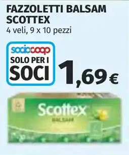 Coop Fazzoletti balsam Scottex offerta