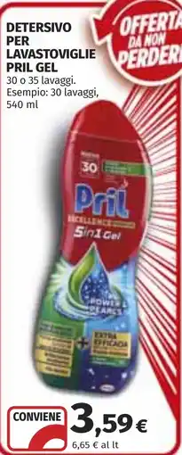 Coop Detersivo per lavastoviglie Pril Gel offerta