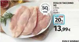 Coop Fesa di tacchino SQ offerta