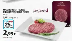 Coop Maxiburger Razza Piemontese Fior Fiore offerta