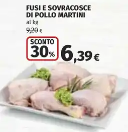 Coop Fusi e sovracosce di pollo Martini offerta