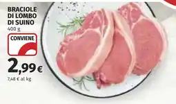 Coop Braciole di lombo di suino offerta