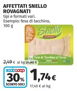Coop Affettati snello rovagnati offerta