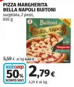 Coop Pizza Margherita Bella Napoli Buitoni offerta
