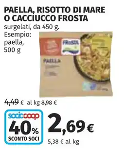 Coop Paella Frost offerta