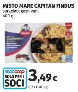Coop Misto mare capitan findus offerta