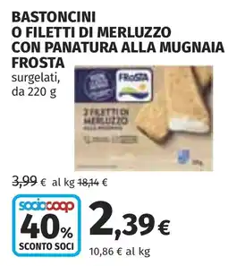 Coop Filetti di merluzzo alla mugnaia frost offerta