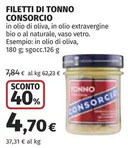 Coop Filetti di tonno consorcio offerta