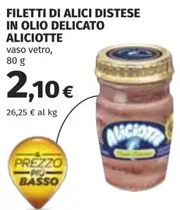 Coop Filetti di alici distese in olio delicato Aliciotte offerta