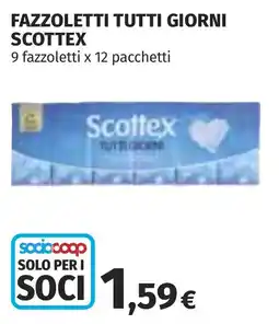 Coop Fazzoletti tutti giorni Scottex offerta