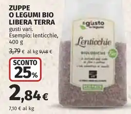 Coop Lenticchie biologiche offerta