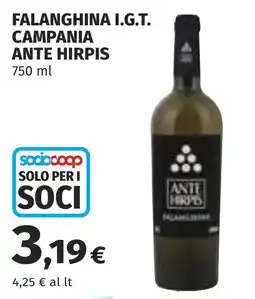 Coop Falanghina I.G.T. Campania Ante Hirpis offerta