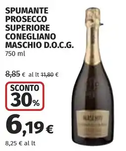 Coop Spumante Prosecco Superiore Conegliano Maschio D.O.C.G. offerta