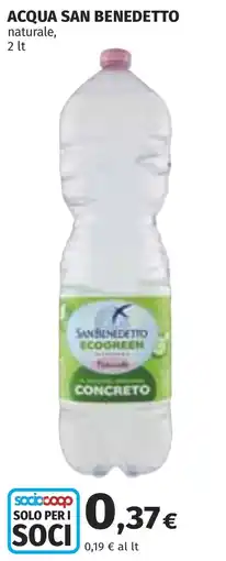 Coop Acqua San Benedetto naturale offerta