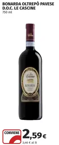 Coop Bonarda Oltrepò Pavese D.O.C. Le Cascine offerta