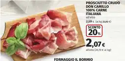 Coop Prosciutto crudo Don Camillo offerta