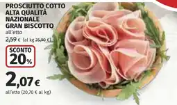 Coop Prosciutto cotto gran biscotto offerta
