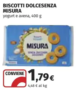 Coop Biscotti Dolcesenza Misura offerta