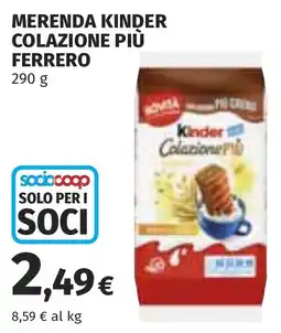 Coop Kinder Colazione Più offerta