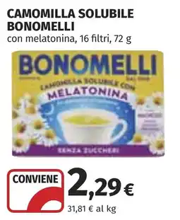 Coop Camomilla solubile Bonomelli con melatonina offerta