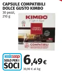Coop Capsule compatibili Dolce Gusto Kimbo offerta