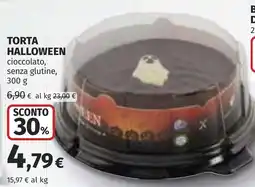 Coop Torta Halloween cioccolato senza glutine offerta