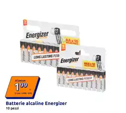 Action Batterie alcaline Energizer offerta