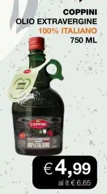 Coop COPPINI OLIO EXTRAVERGINE 100% ITALIANO 750 ML offerta