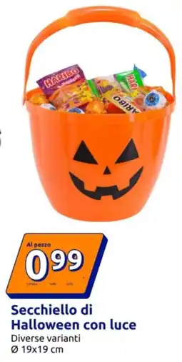 Action Secchiello di Halloween con luce offerta