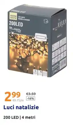 Action Luci natalizie offerta