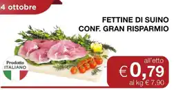 Coop FETTINE DI SUINO CONF. GRAN RISPARMIO offerta