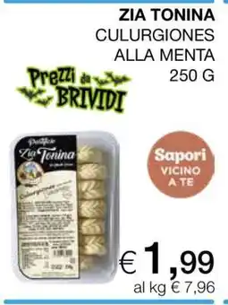 Coop ZIA TONINA CULURGIONES ALLA MENTA offerta