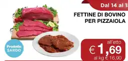 Coop Fettine di Bovino per Pizzaiola offerta