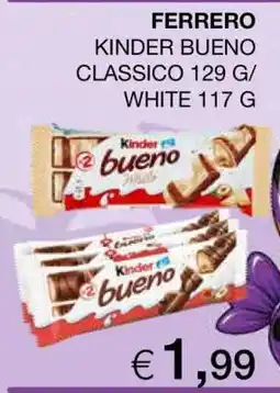 Coop FERRERO KINDER BUENO CLASSICO 129 G/WHITE 117 G offerta