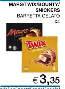 Coop MARS/TWIX/BOUNTY SNICKERS offerta