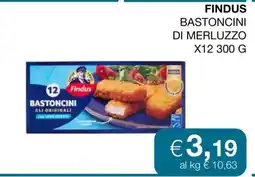 Coop FINDUS Bastoncini di Merluzzo x12 300 g offerta