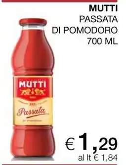 Coop MUTTI PASSATA DI POMODORO 700 ML offerta