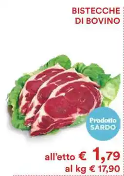 Coop BISTECCHE DI BOVINO offerta
