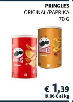 Coop PRINGLES ORIGINAL/PAPRIKA 70 G offerta