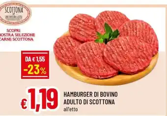 HAMBURGER DI BOVINO ADULTO DI SCOTTONA