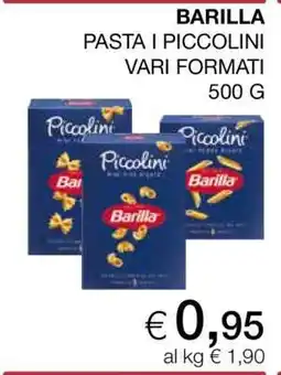 Coop BARILLA PASTA I PICCOLINI VARI FORMATI offerta