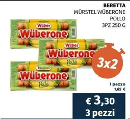Coop BERETTA WÜRSTEL WÜBERONE POLLO offerta