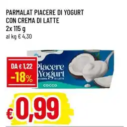Famila PARMALAT PIACERE DI YOGURT CON CREMA DI LATTE offerta