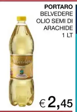 Coop PORTARO BELVEDERE OLIO SEMI DI ARACHIDE 1 LT offerta