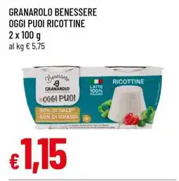 Famila GRANAROLO BENESSERE OGGI PUOI RICOTTINE offerta