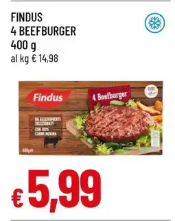 Famila FINDUS 4 BEEFBURGER offerta