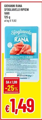 Famila GIOVANNI RANA SFOGLIAVELO RIPIENI VARI offerta