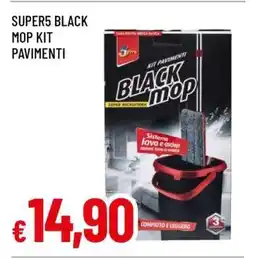 Famila SUPER5 BLACK MOP KIT PAVIMENTI offerta