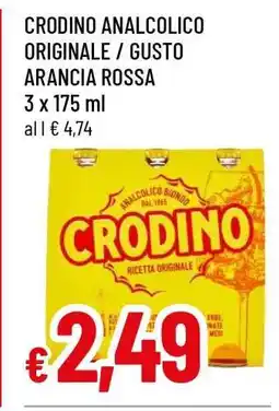 Famila CRODINO ANALCOLICO ORIGINALE / GUSTO ARANCIA ROSSA offerta