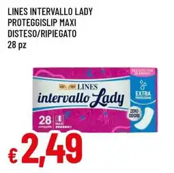 Famila LINES INTERVALLO LADY PROTEGGISLIP MAXI DISTESO/RIPIEGATO offerta